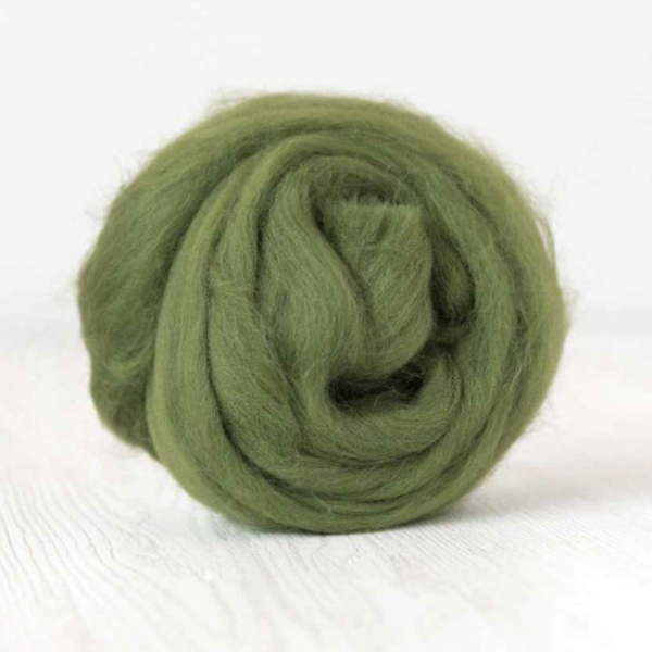 Lierre -Fibres à filer ou feutrer laine mérinos 19µ en ruban