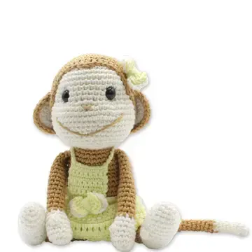 HARDICRAFT - Kit de crochet DIY amigurumi  - Singe Nikki assise