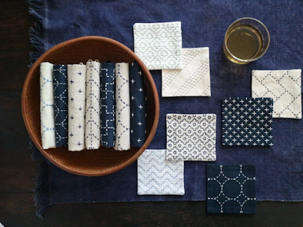 coupons brodés sashiko motifs cosmo lecien hidamari