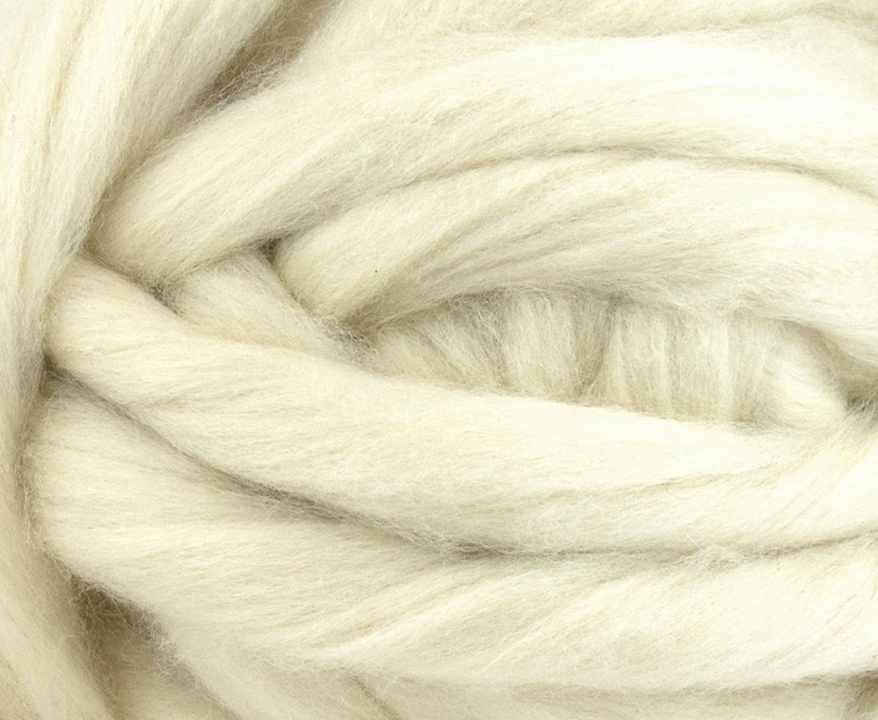 Miniature : Shetland blanc naturel , fibres à filer, feutrer ou tricoter