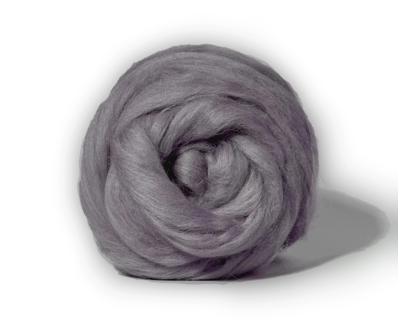 Gris cendre - Laine Blue Faced Leicester - Fibres à filer ou feutrer
