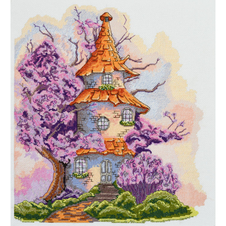 Kit de broderie point de croix compté ABRIS ART   Magic House - Référence AAH-187.