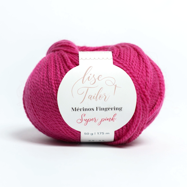 Laine Mérinos coloris Super Pink - Lise Tailor