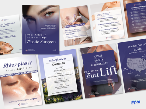 Structured patient education content explaining key plastic surgery safety and decision factors.