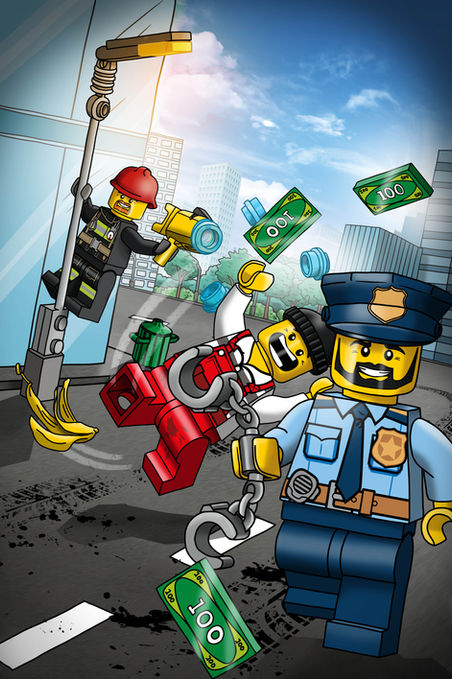 Titelseite illustriert Lego City