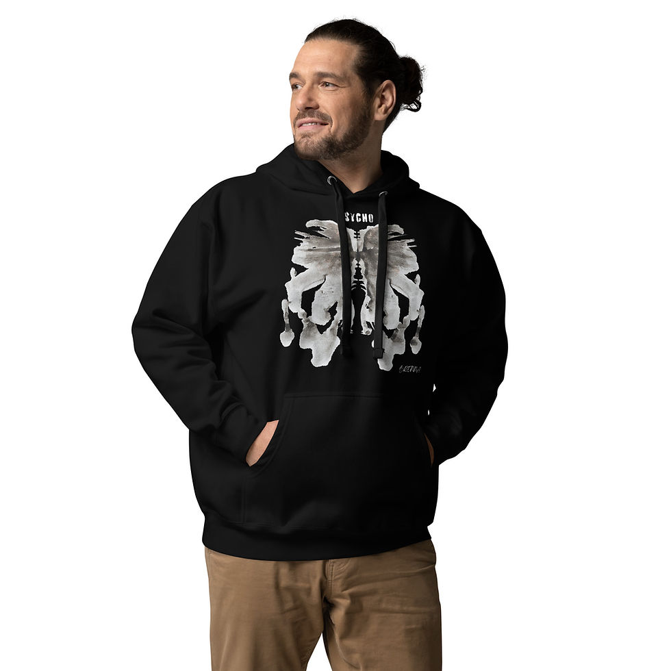 Thumbnail: BRENNA PSYCHO BLACK HOODIE