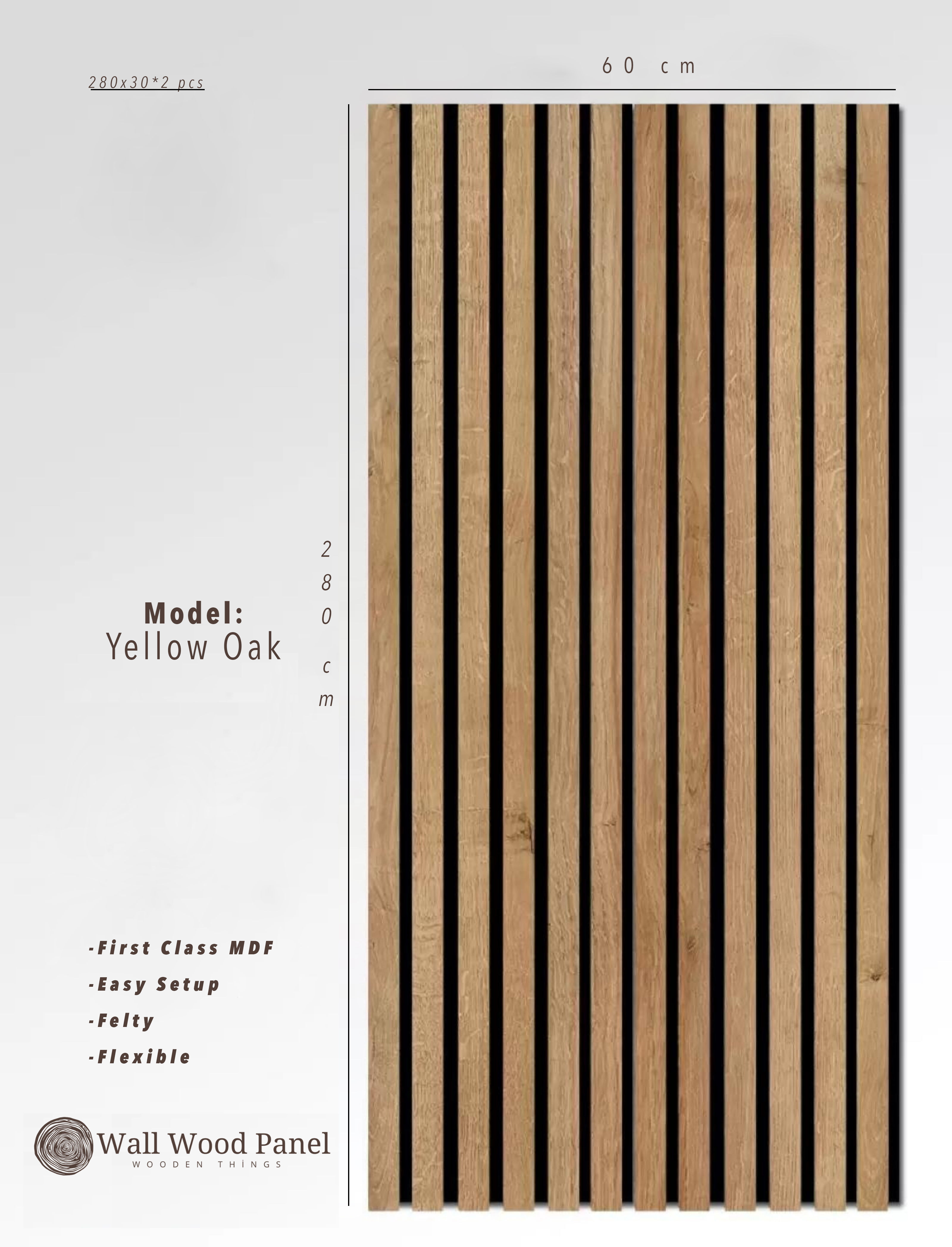 Sarı Meşe - Duvar Ahşap Panel