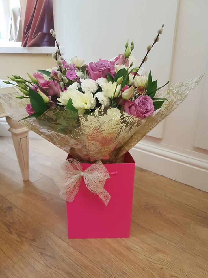 Pink hand tied