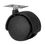 Миниатюра: Колесо d50 пластик черное на мет.площадке поворотное 240шт/уп GTV