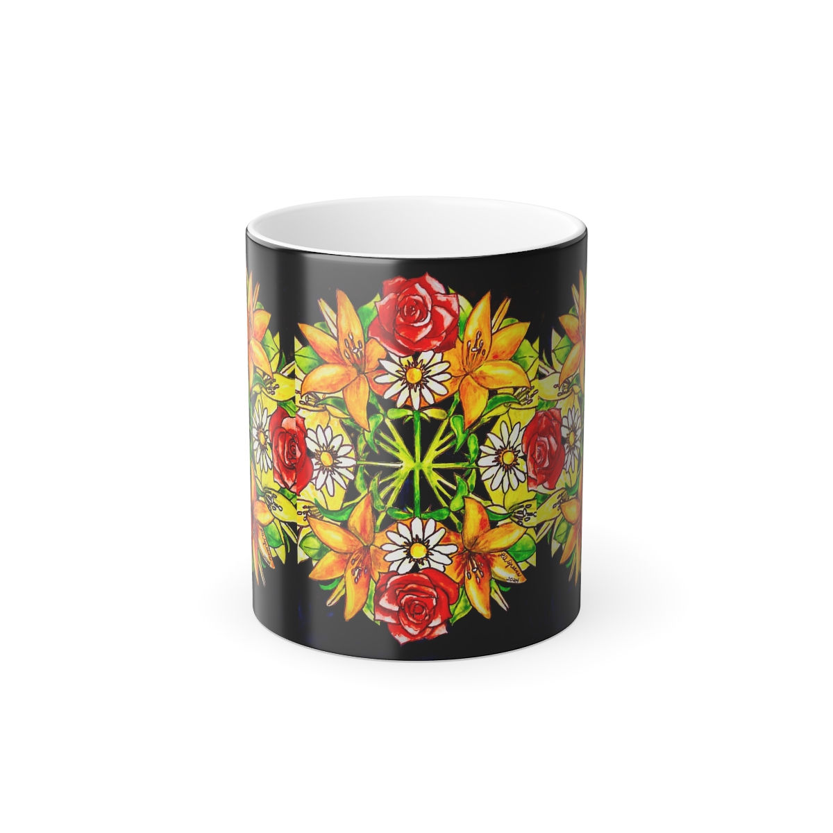 Language of Flowers Love Color Morphing Mug, 11oz