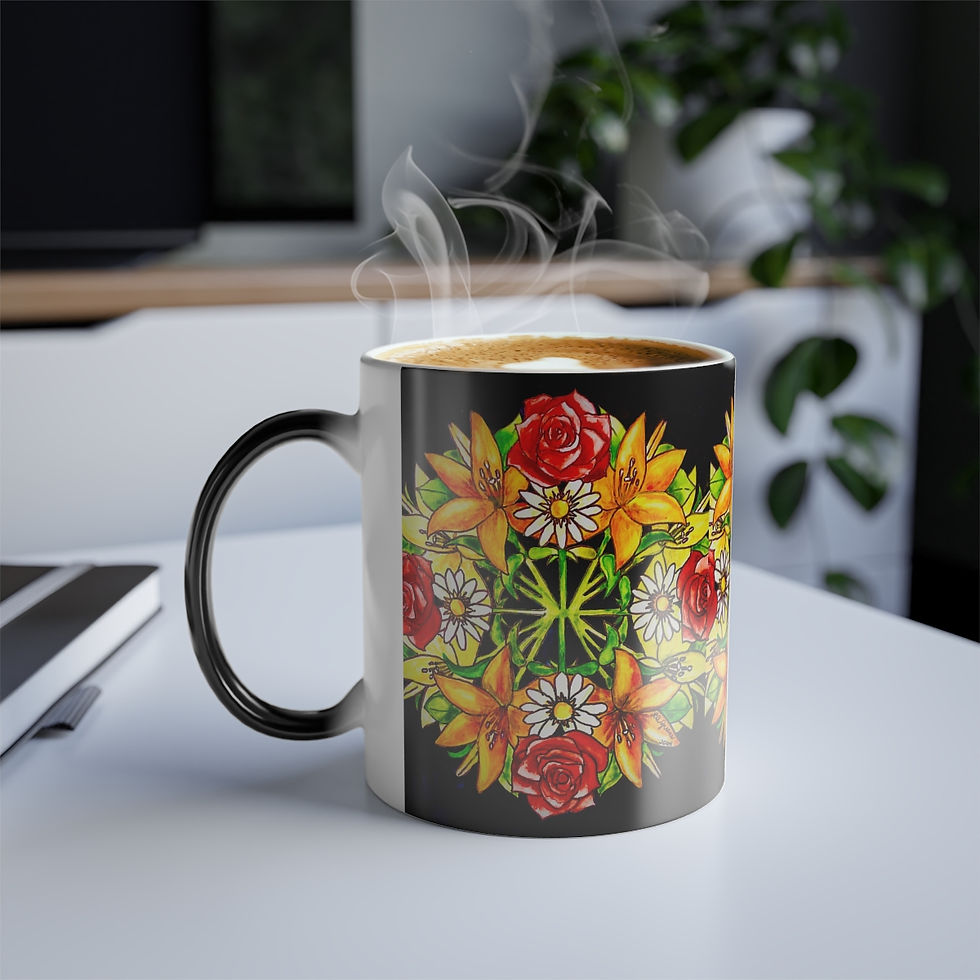 Thumbnail: Language of Flowers Love Color Morphing Mug, 11oz
