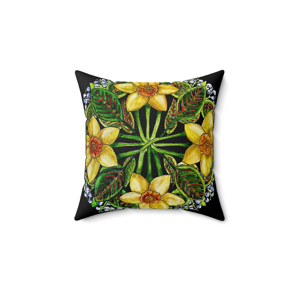 Thumbnail: Language of Color Joy Square Pillow