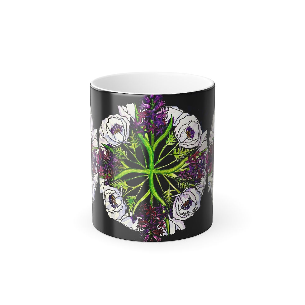 Thumbnail: Language of Flowers Hope Color Morphing Mug, 11oz