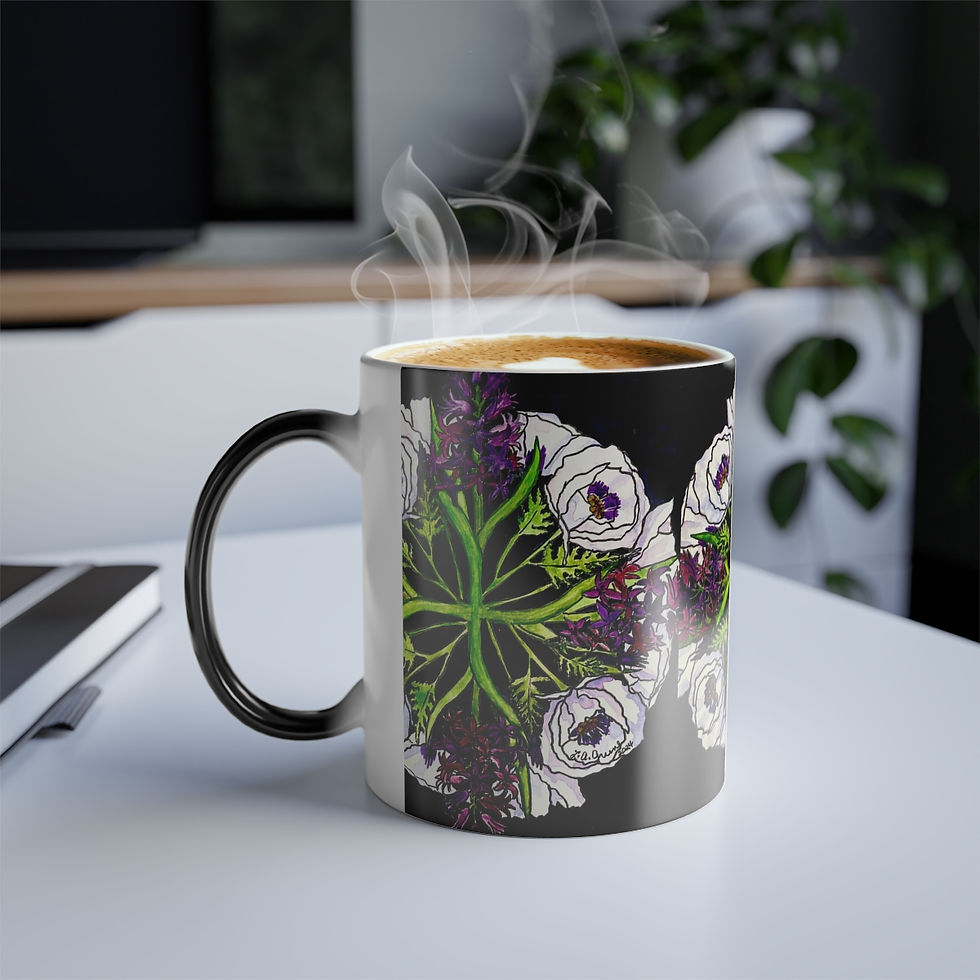 Thumbnail: Language of Flowers Hope Color Morphing Mug, 11oz