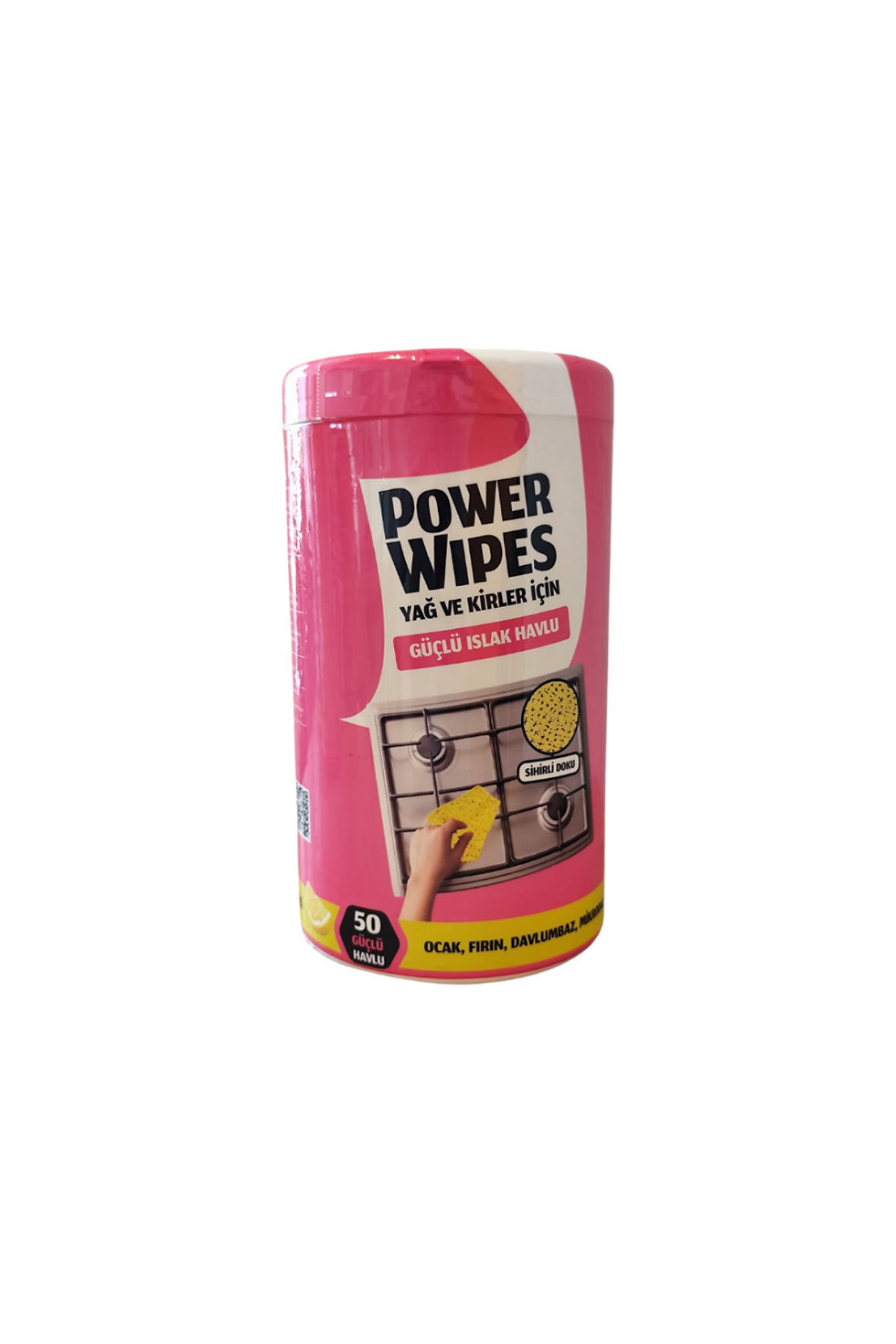 Power Wipes Yağ ve Kirler İçin Güçlü Islak Havlu.png