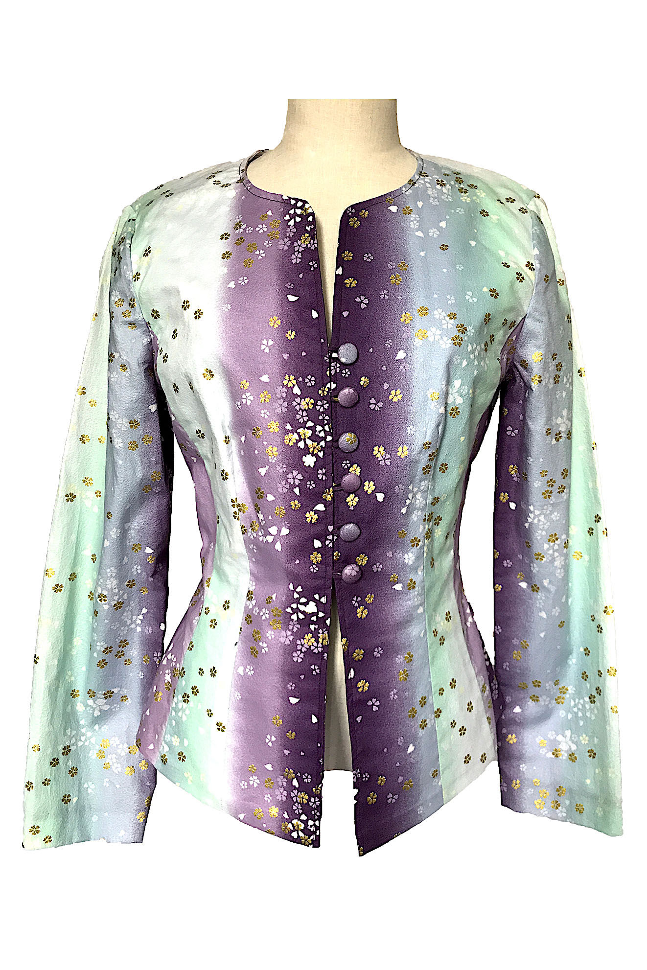 Golden sakura blouse