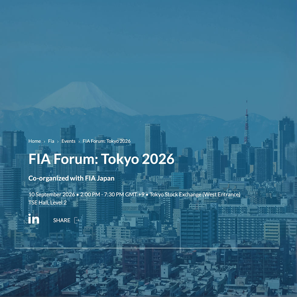 FIA Forum: Tokyo 2026