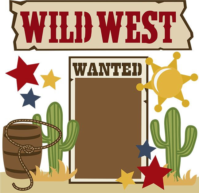 Drawing of wild west