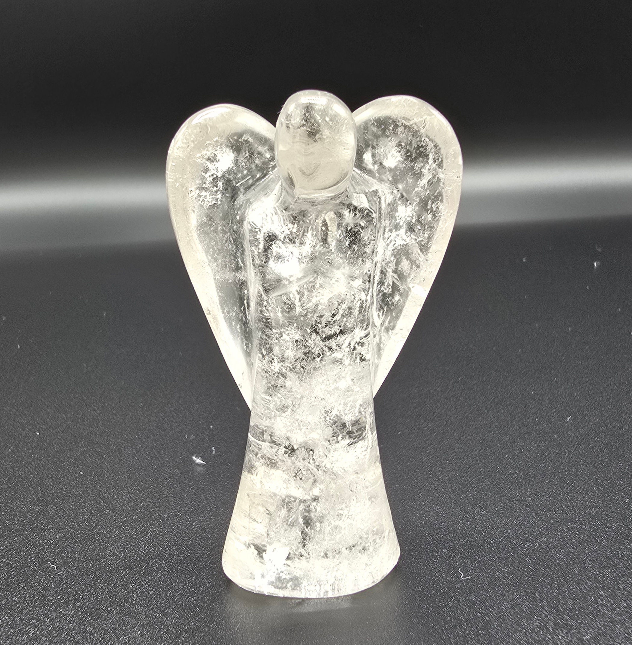 Clear Quartz Angel carving 