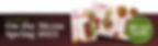 Spring 2025 menu pamphlet on a brown background featuring food images and "READ NOW" in a green circle, evokes excitement for new dishes.