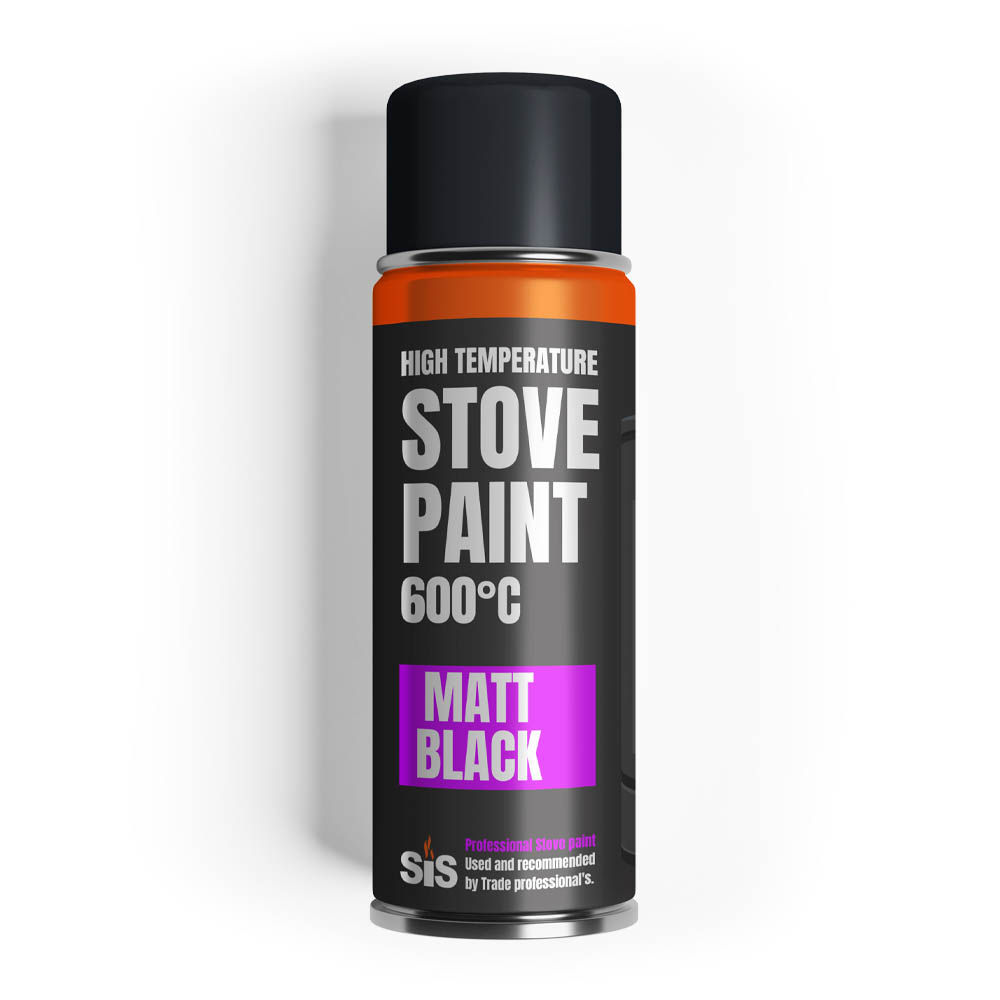 Matt Black Stove Paint Aerosol - 400ml