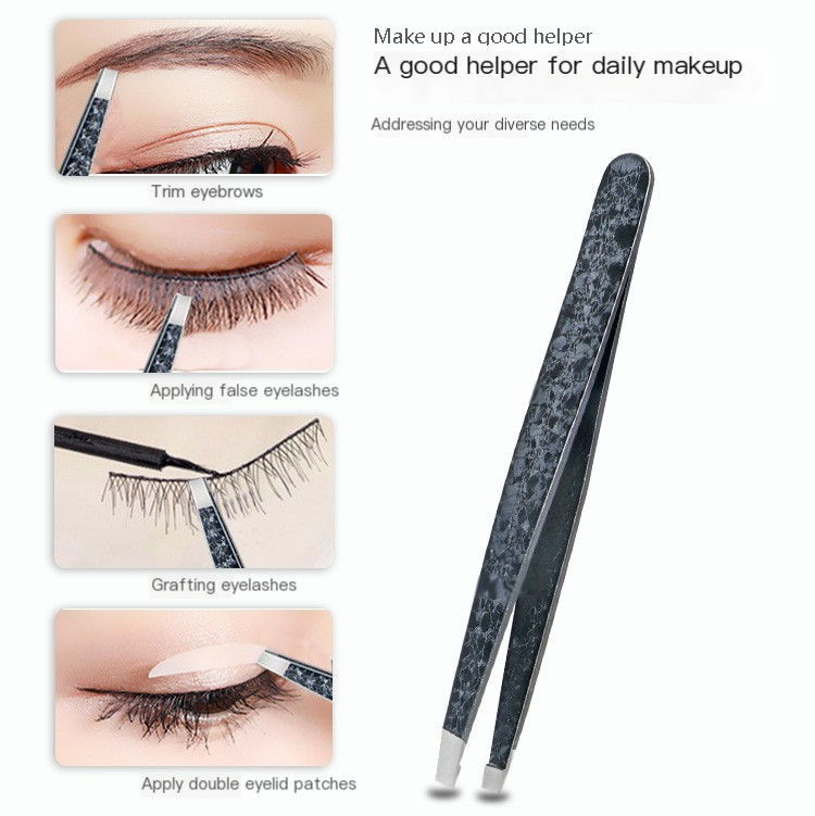 Miniatura: Double-Sided Stainless Steel Tweezers Beauty Set