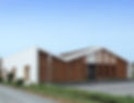 extension et rénovation d'un centre médical poteaux rythmés et bandeau métallique