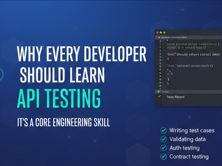 Why Every Developer Should Learn API Testing (Even If You're Not a QA Engineer)