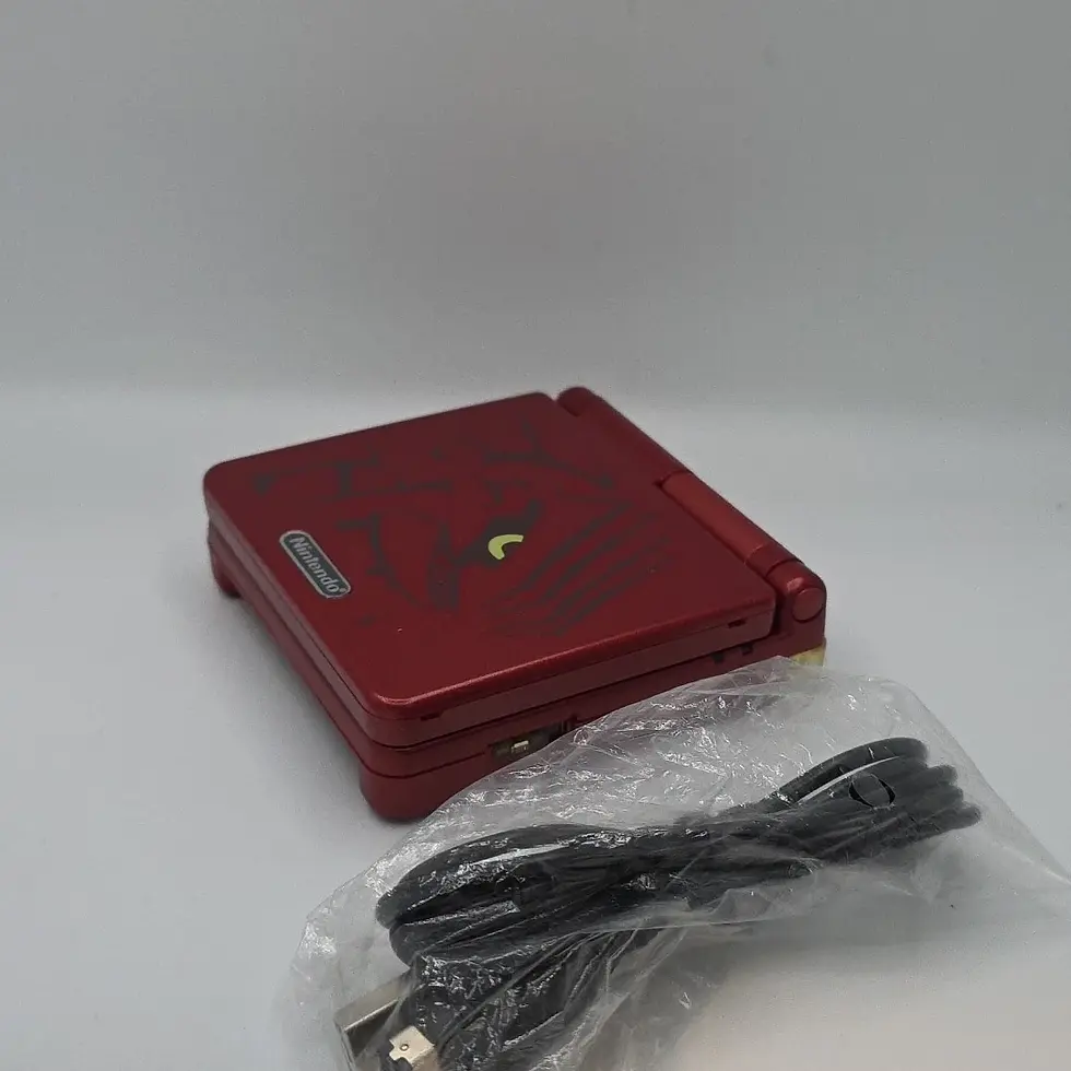 Thumbnail: Nintendo Game Boy Advance SP Handheld System 101 Groudon - Glass Screen 14hrs