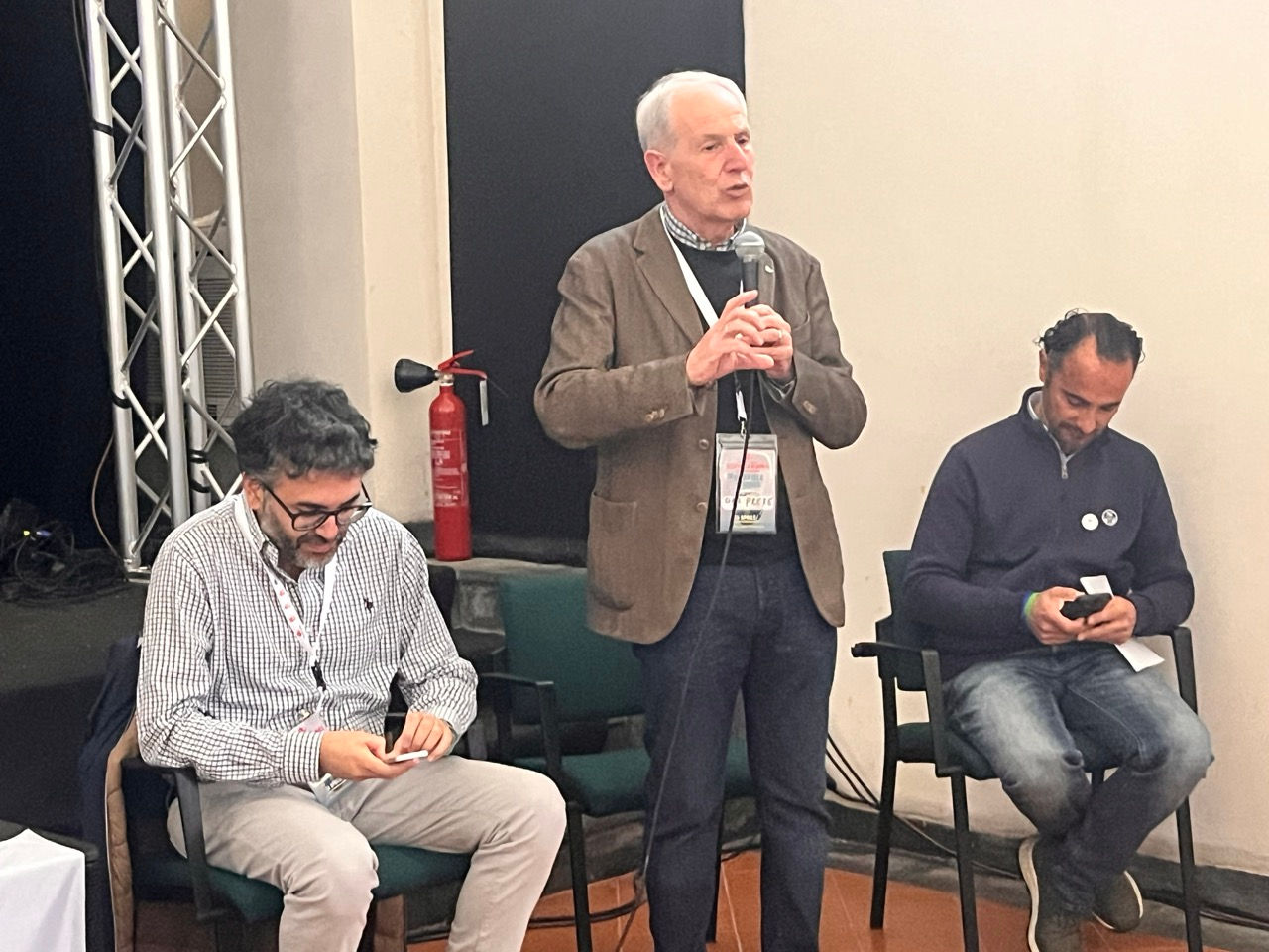 Pasquale Del Prete con Gianluca Napolitano a sx e Angelo Lo Conte a dx
