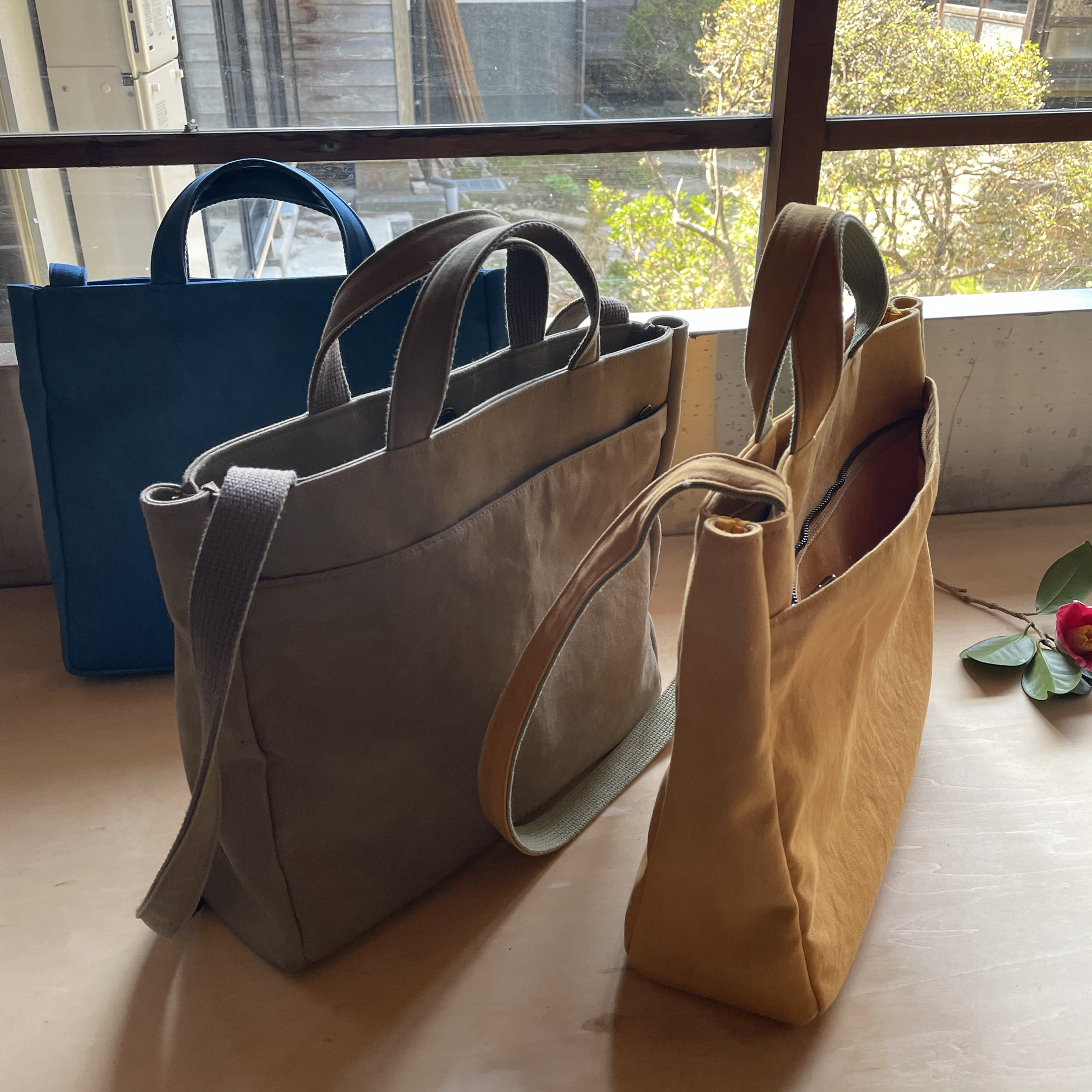 草木染め帆布鞄