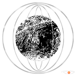 Globe black & white.