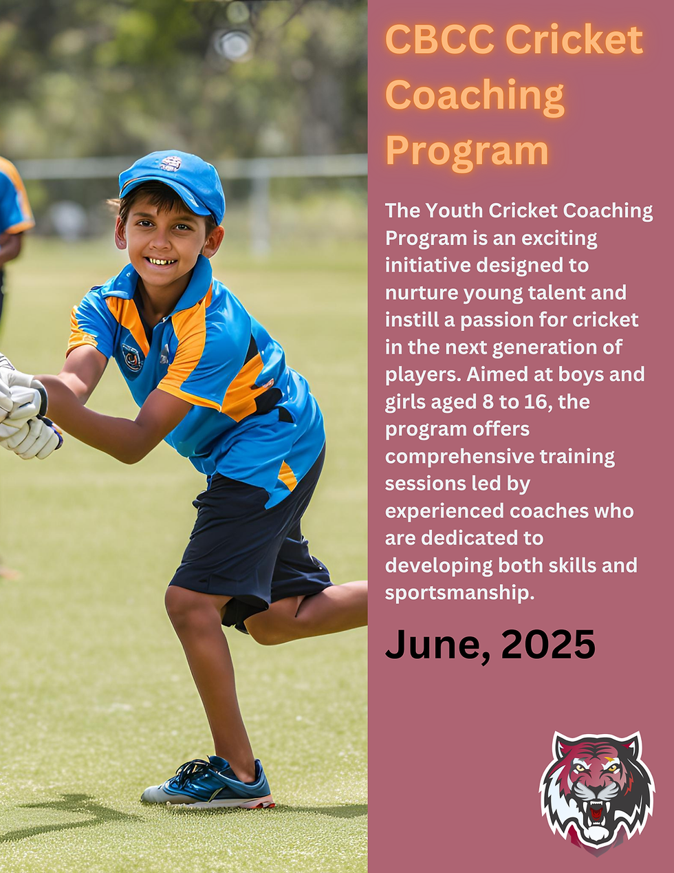 CBCC Youth Cricket Coaching Program