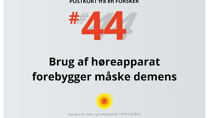 At forebygge eller forsinke demens kan nedsætte dødelighed hos de berørte patienter. Måske kan høreapparater udgøre en del af behandlingen for personer med nedsat hørelse.