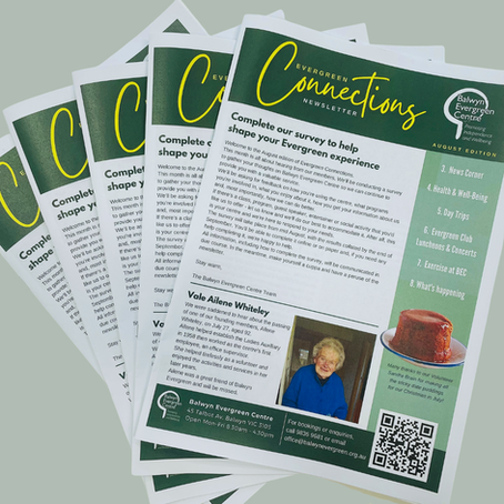 Evergreen Connections - August Newsletter
