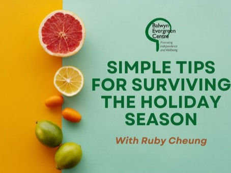 Simple tips for surviving the holiday season