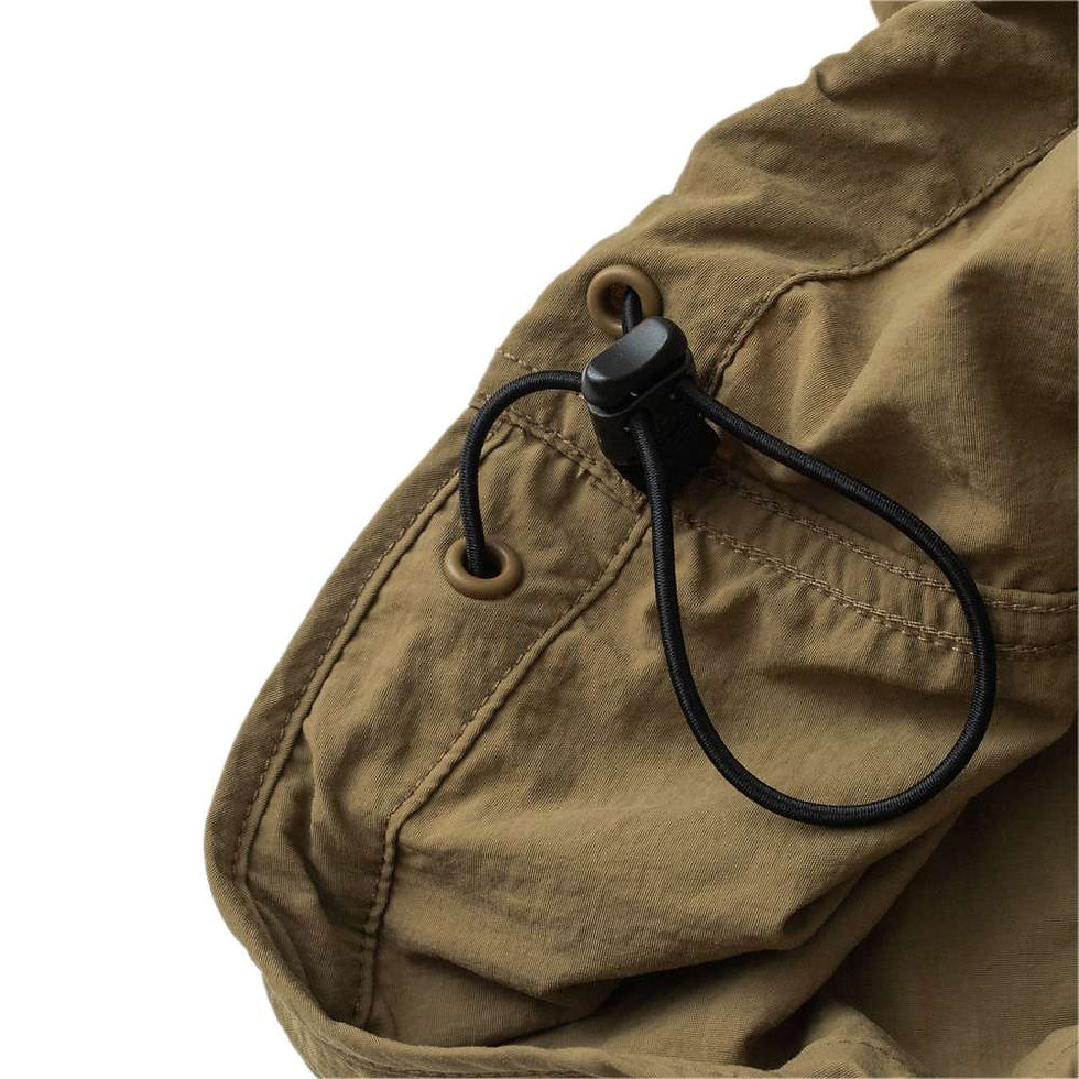 縮圖：POLeR® X Filter017® D.B.D Pullover 皺洗尼龍防潑機能罩衫 / 狼棕