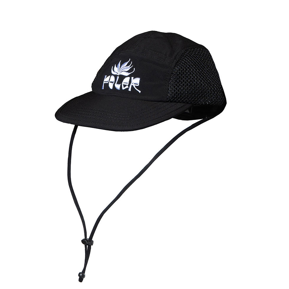 日本限定 2WAY DRAWCORD SURF CAP 防曬透氣五片帽 / 黑色