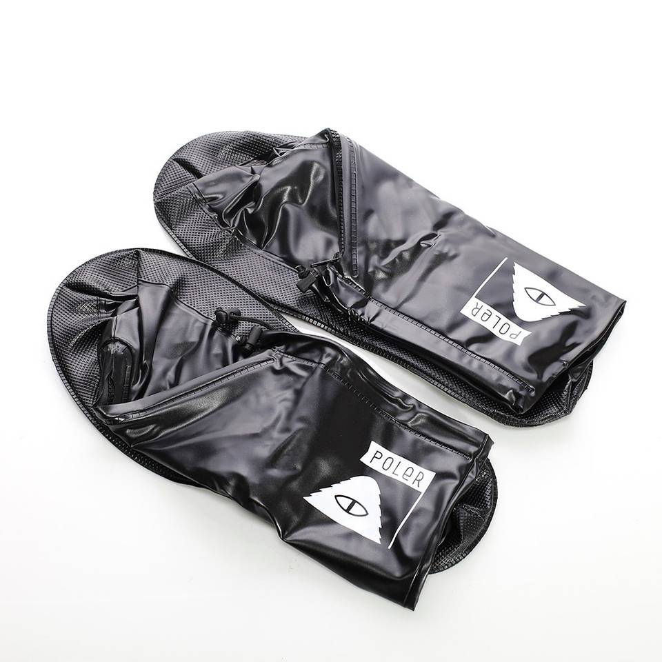縮圖：POLER SUMMIT SHOES RAINCOVER 戶外風格雨鞋套 / 附收納袋 / 黑色