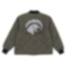 DIAMOND QUILTED JACKET 鑽石衍縫外套 / 軍裝風格防水外套 / 軍綠色
