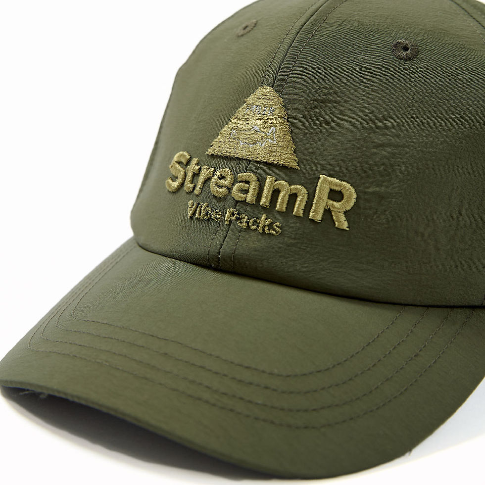 縮圖：日本限定 Poler x Tonedtrout StreamR EMB NYLON DAD CAP 刺繡尼龍老帽 / 橄欖綠