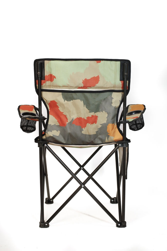 縮圖：CAMPING CHAIR 輕便扶手露營摺疊椅 / 芥末迷彩