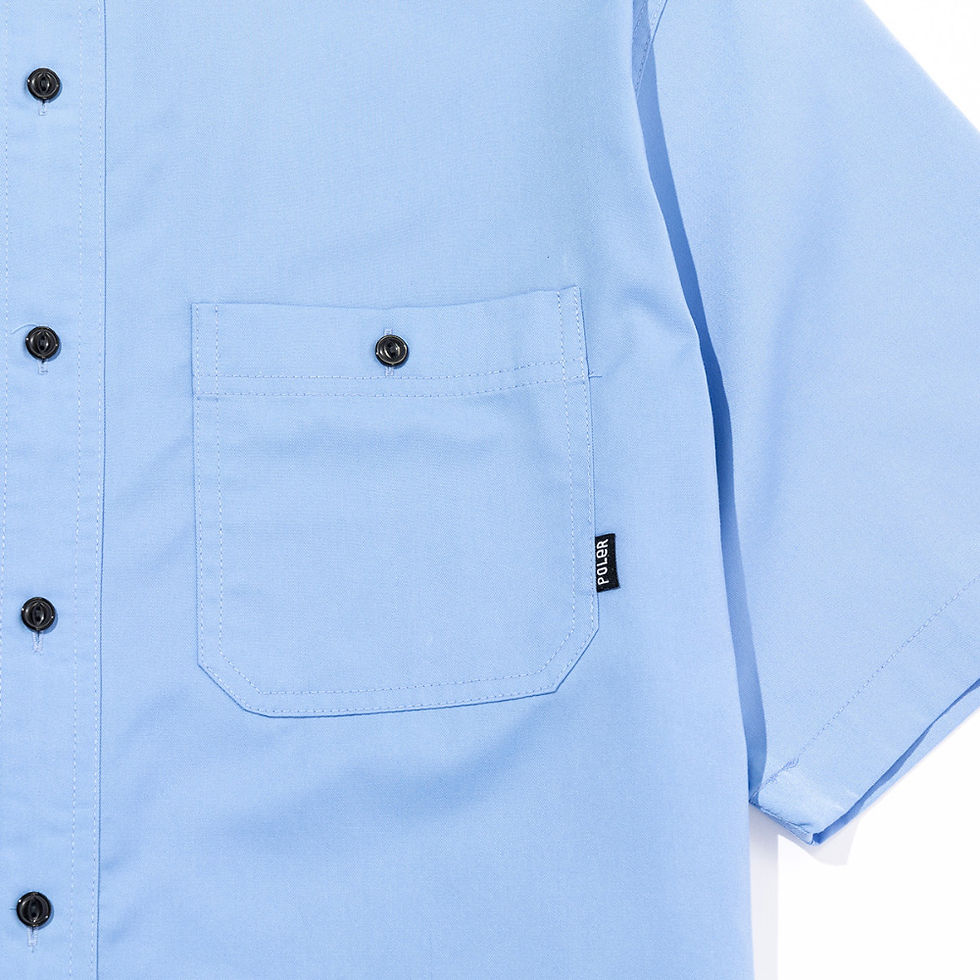 縮圖：RELAX WORK SHIRT 休閒工裝襯衫 / 鋼藍色