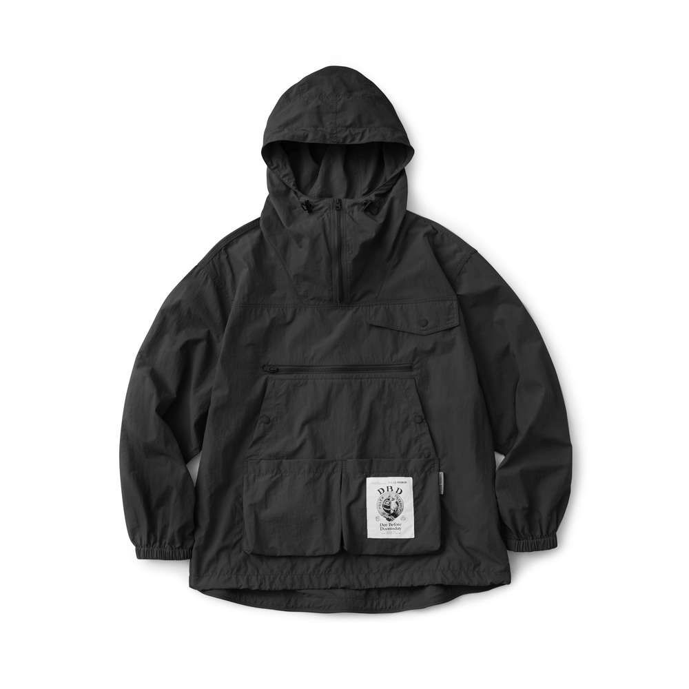 POLeR® X Filter017® D.B.D Pullover 皺洗尼龍防潑機能罩衫 / 黑