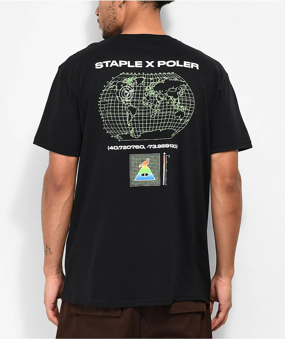 縮圖：GLOBO PIGEON TEE 短袖上衣 / STAPLE 聯名款 / 黑色