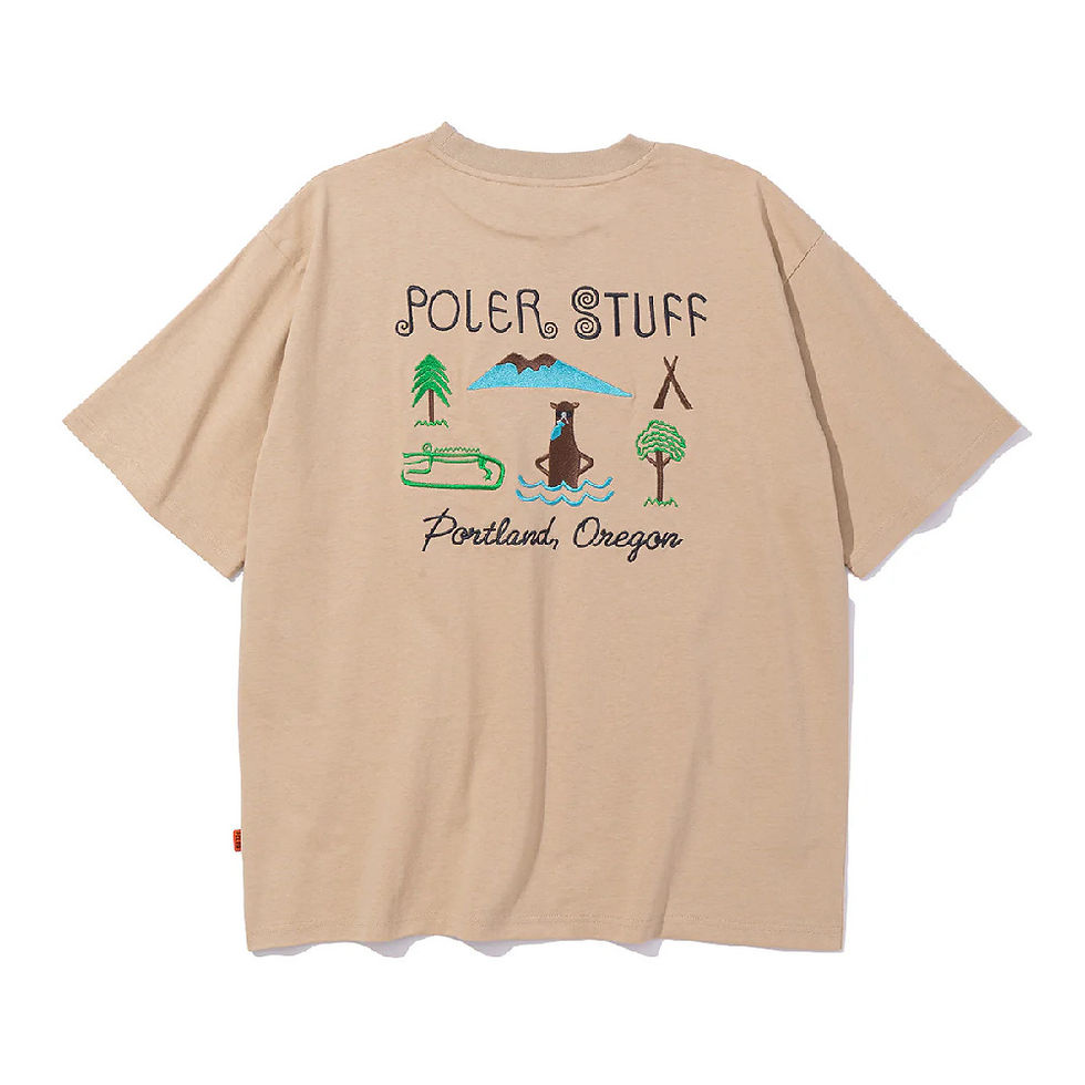 縮圖：日本限定 PRM TOURIST TRAP EMB TEE 刺繡短袖T恤 / 卡其