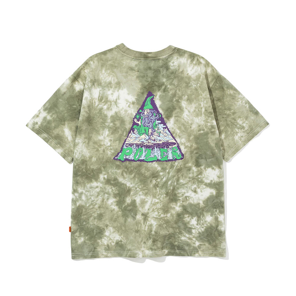 PRM WIZARD TIE DYE TEE 魔幻手工漸層紮染T恤 / 橄欖綠