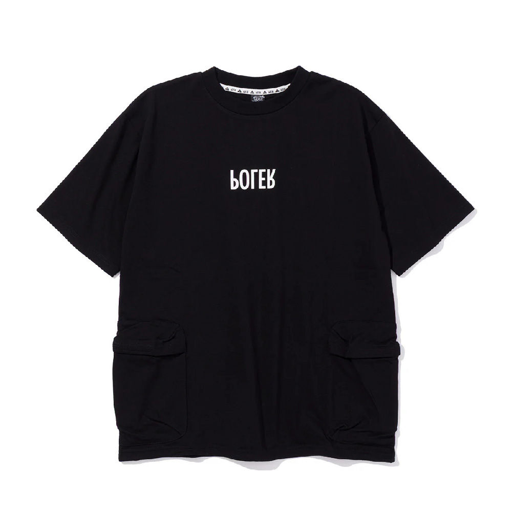 日本限定 OUTSIDE POCKET SUMMIT TEE 大口袋山岳T恤 / 黑