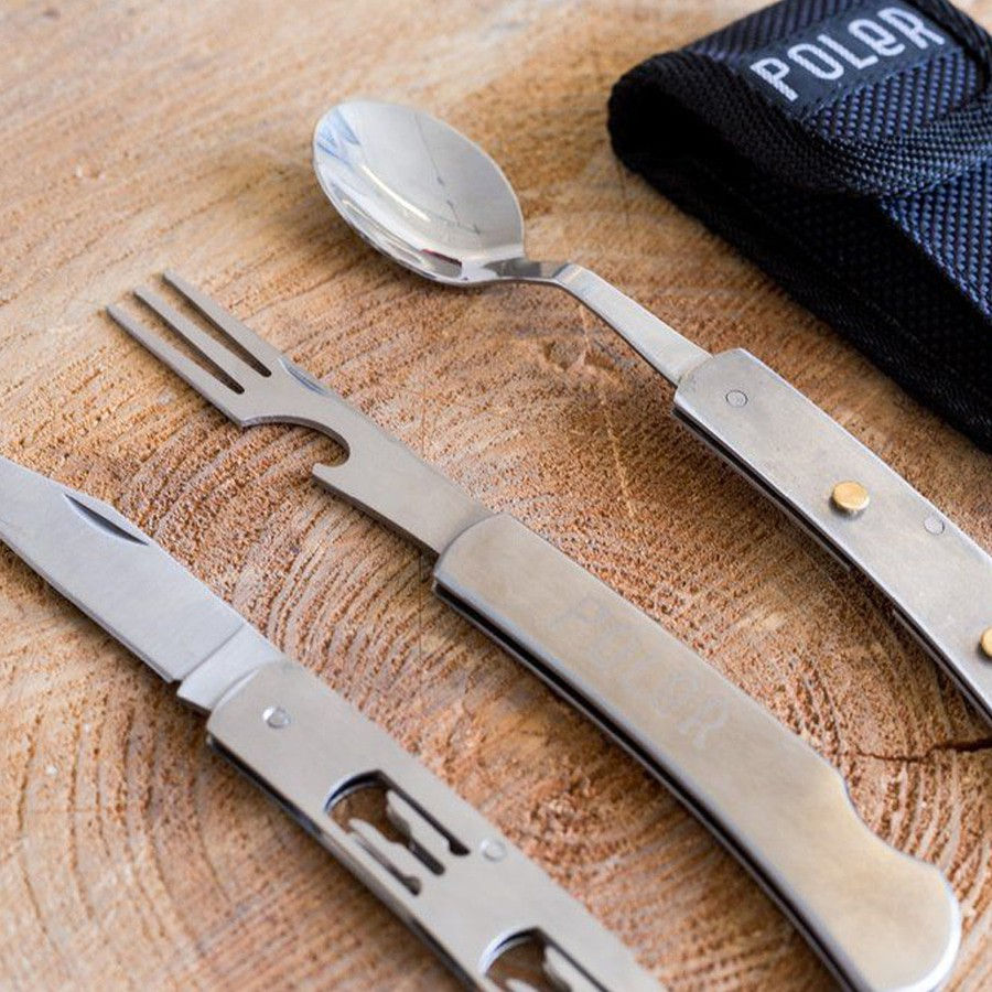 縮圖：HOBO KNIFE 隨身收納可拆三件式鋼刀叉餐具組