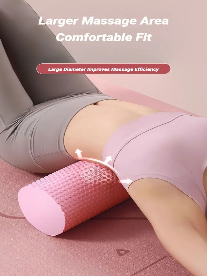 Thumbnail: Hexagonal Yoga Roller: Round EVA Foam Cylinder for Pilates & Enhanced Home Worko